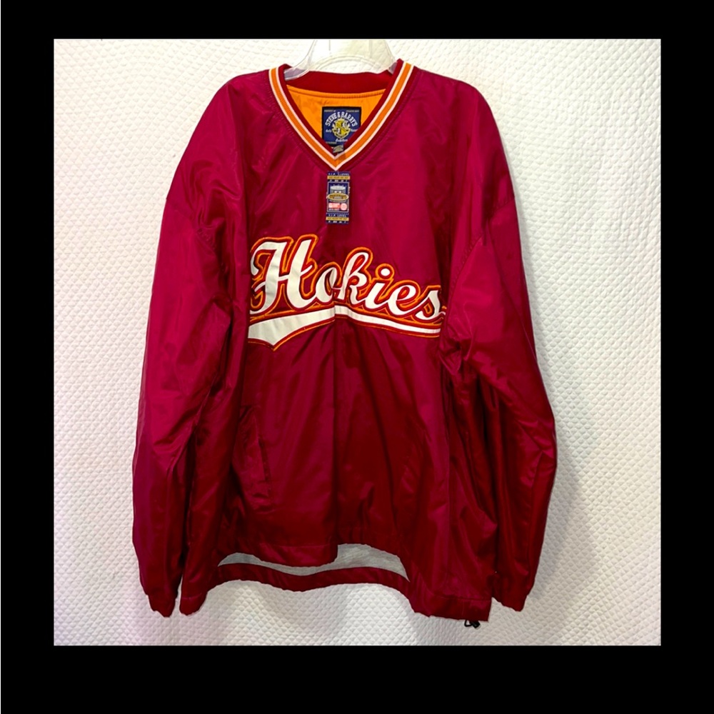 NWT Steve & Barry's Size 2XL Pullover Jacket Hokies, Nylon lined with polyester.